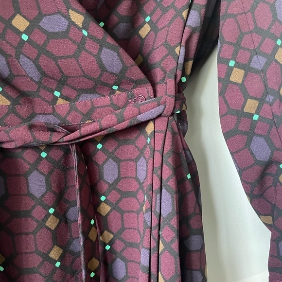 Wilfred franca wrap dress geometric shape pattern size 4 - Picture 15 of 15